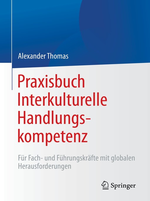 Title details for Praxisbuch Interkulturelle Handlungskompetenz by Alexander Thomas - Available